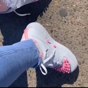 Custom spikes Air Force ones